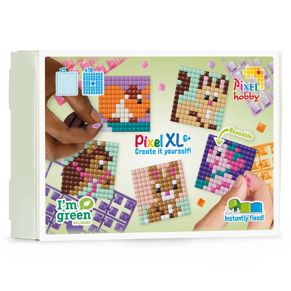 Pixelhobby XL basisplaatjes pixelen thema Huisdieren