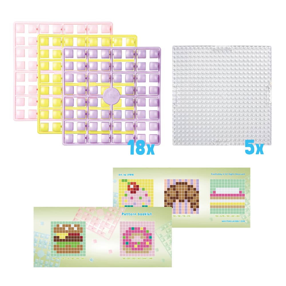 Pixelhobby XL | Thema Box Snacks | incl. 5 basisplaten
