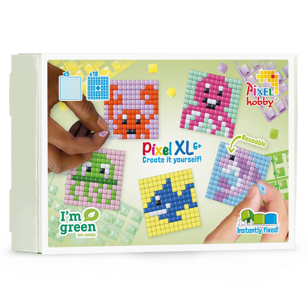 XL Pixelen thema box zeedieren