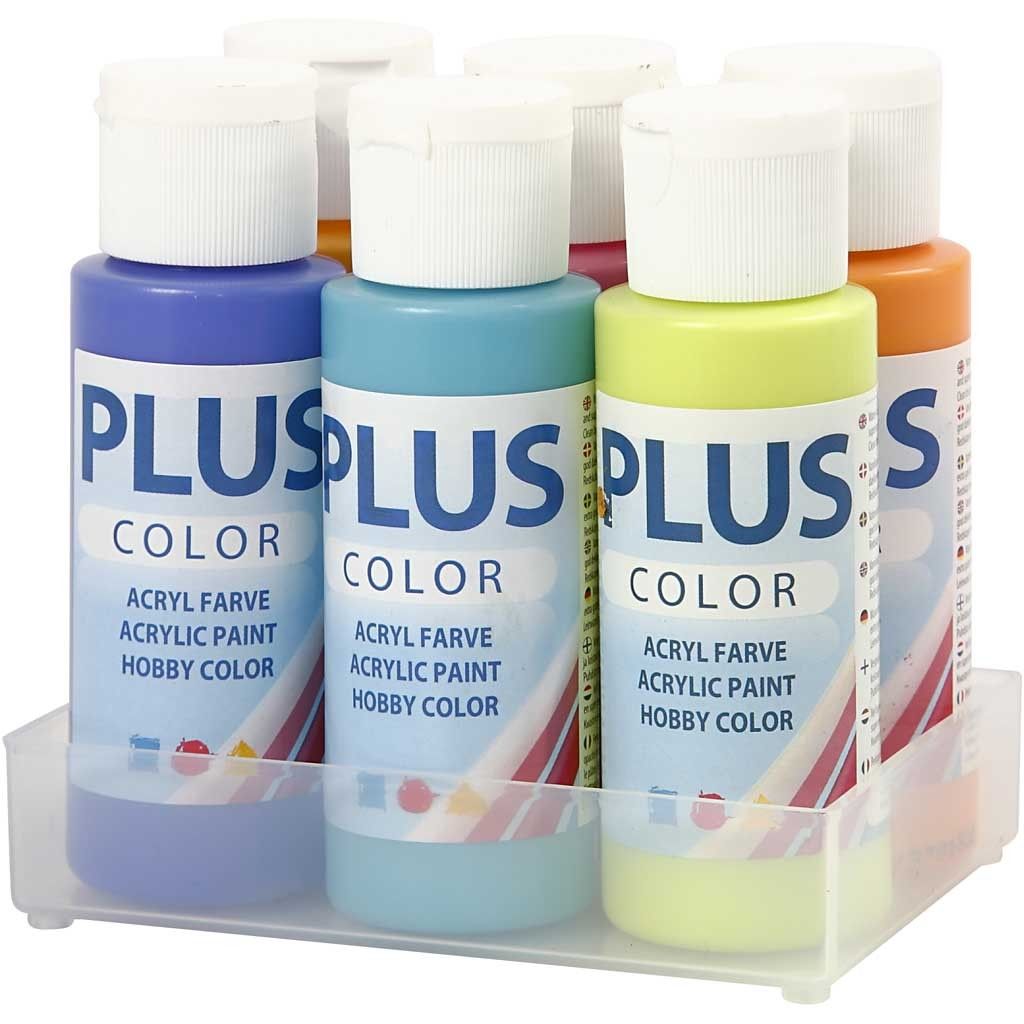 Plus Color hobbyverf in 6 kleuren