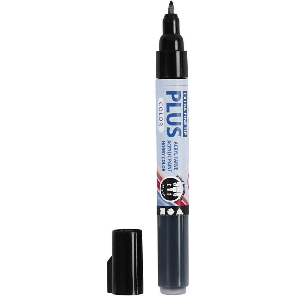Plus Color Marker zwart 0,7 mm