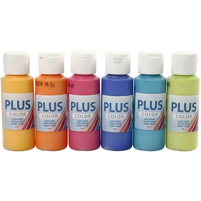 6 flesjes Plus Color Hobbyverf