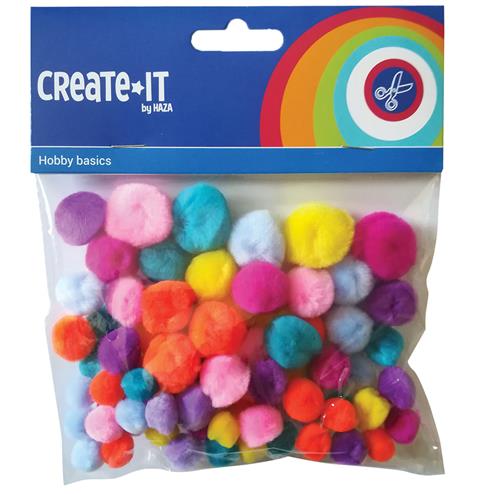 Gekleurde pompons