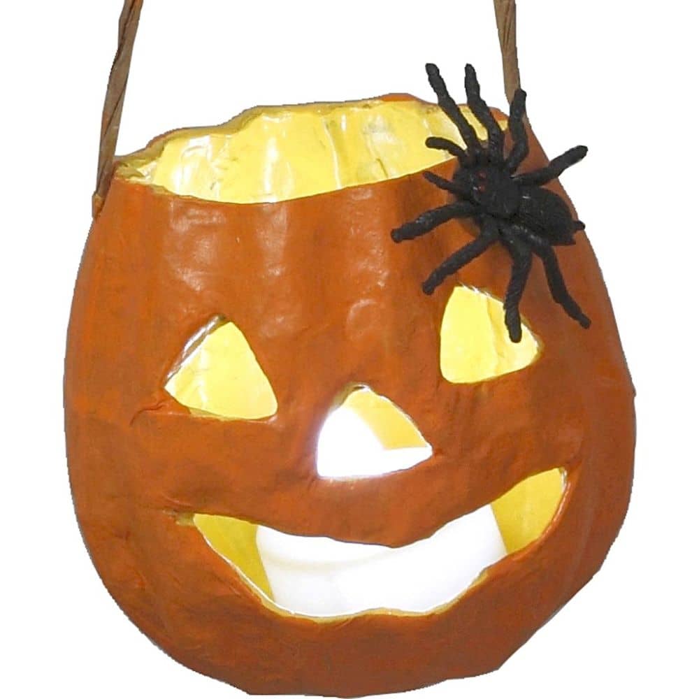 Halloween Pompoen lichtje - Mandje om op te hangen