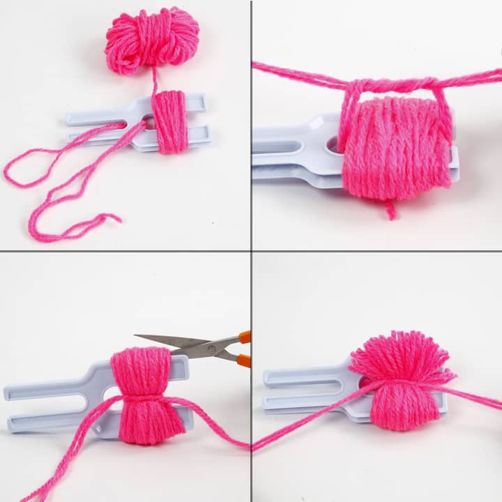 DIY pompon maken met een pompon maker