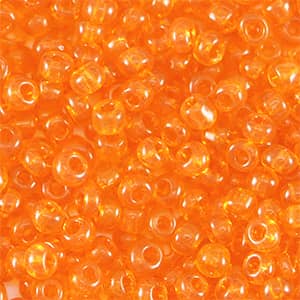Rocailles kralen 3 mm kleur Oranje