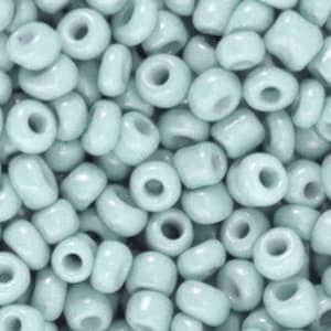 Glaskralen | afmeting 4 mm | 6/0 | Gray Blue | 25 gr