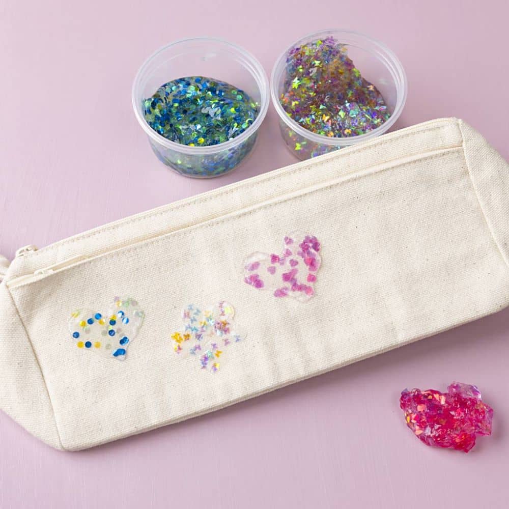 Sequin Clay op textiel