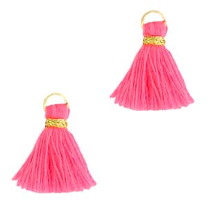 Sieraden Kwastjes 1,5 cm | 5 st | Keuze uit 3 kleuren