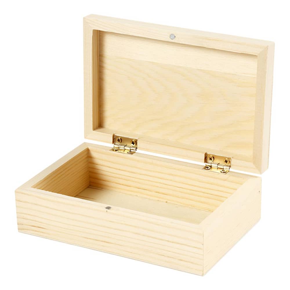 Houten Sieradendoos om te versieren met Foam Clay of Acrylverf