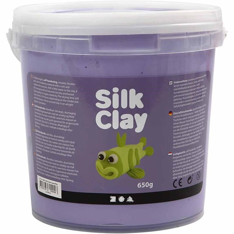 Silk Clay - Klei - kleur paars - 650 gr