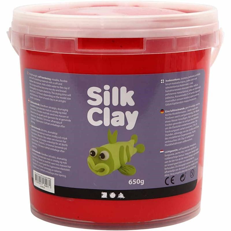 Silk Klei kleur rood