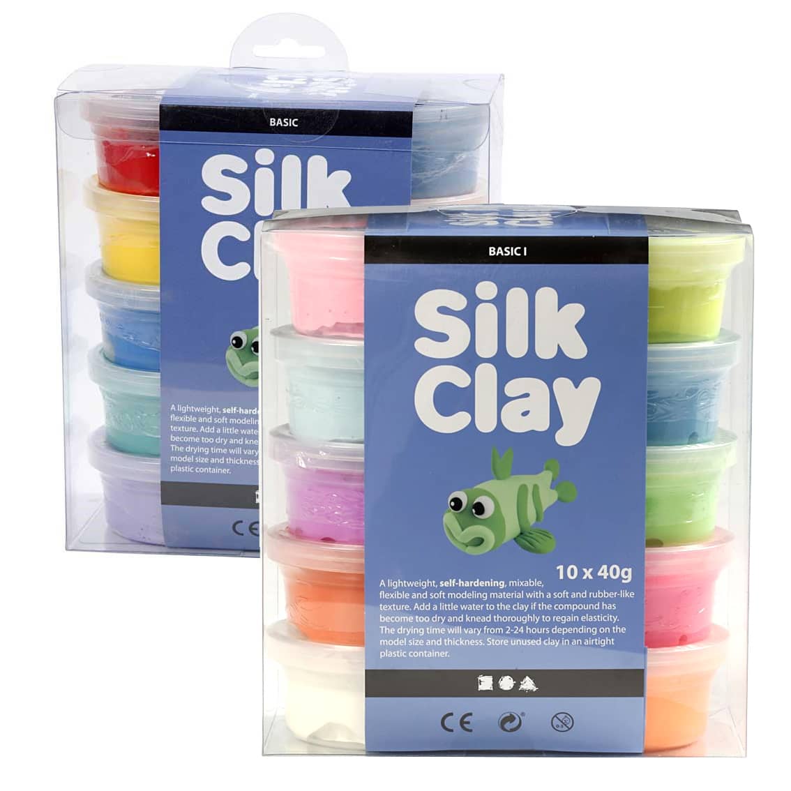 Twee pakketen Silk Clay