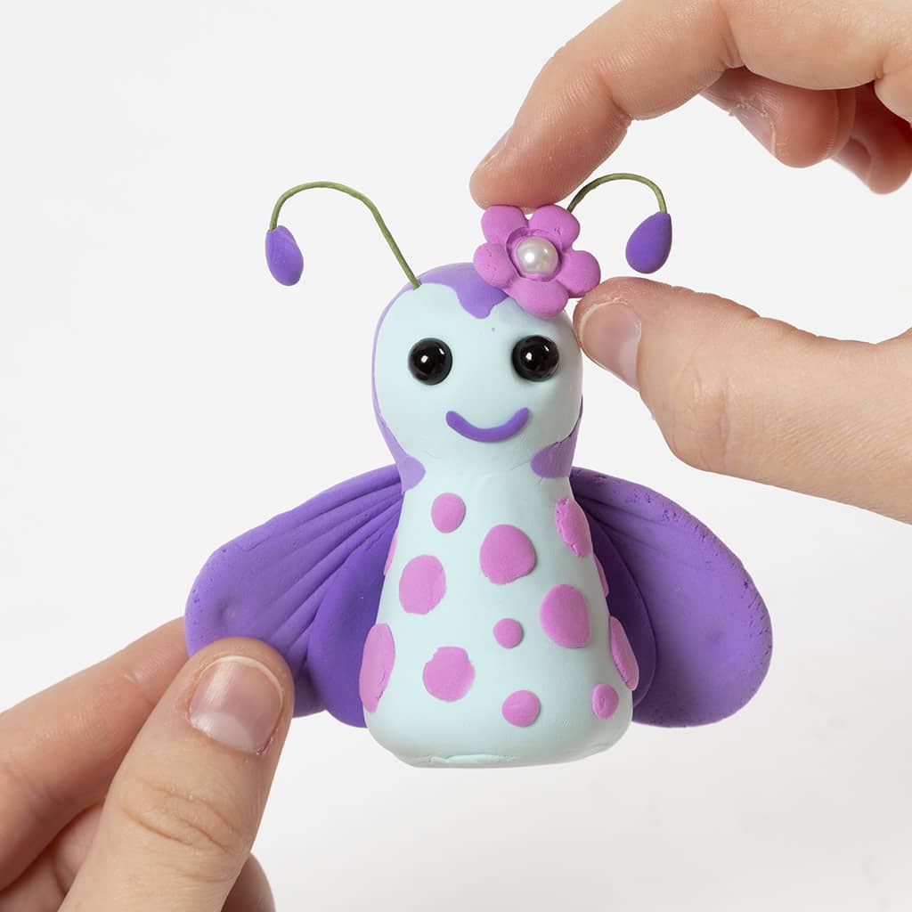 Vlinder gemaakt van Silk Clay