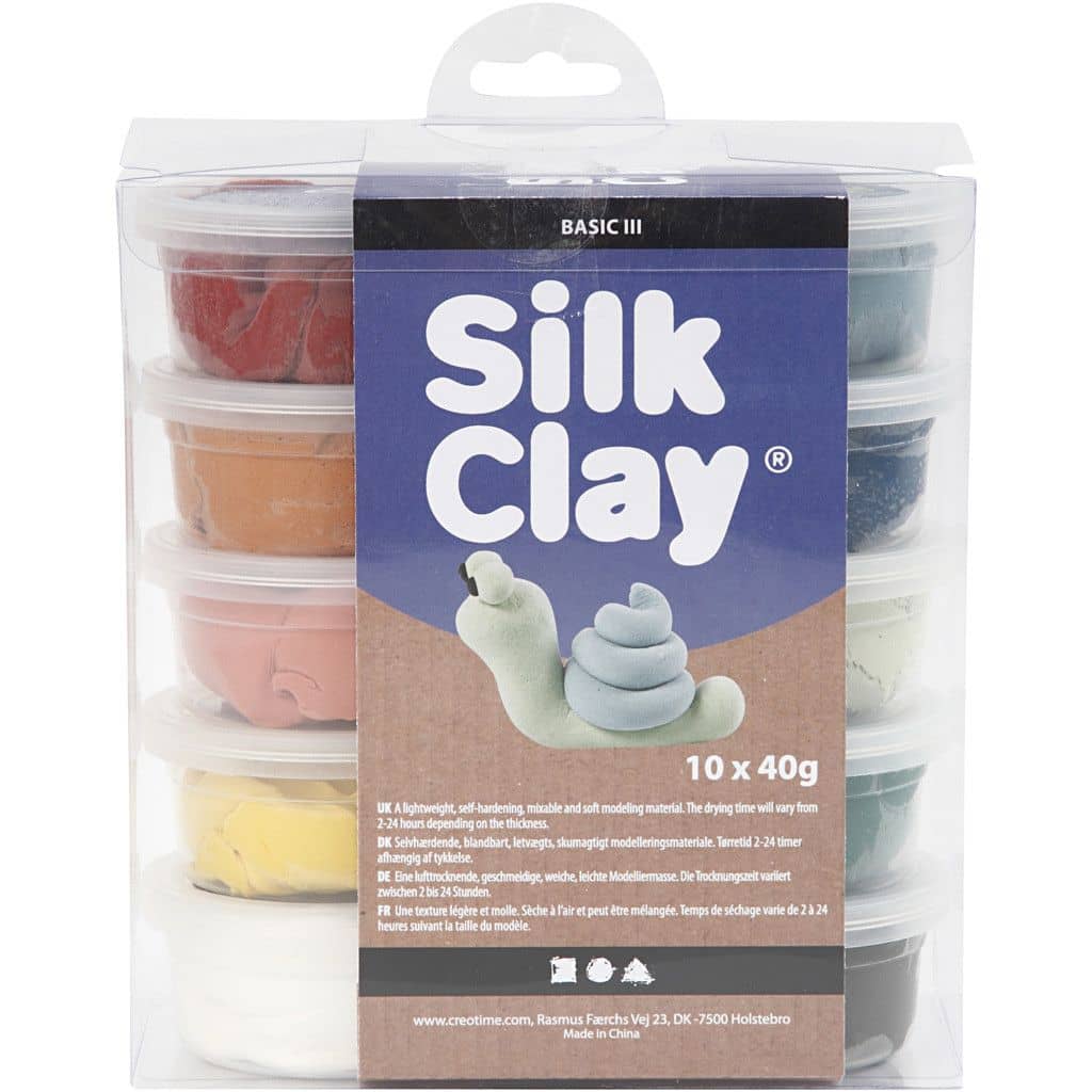 Silk Clay - natuur - 10 kleuren