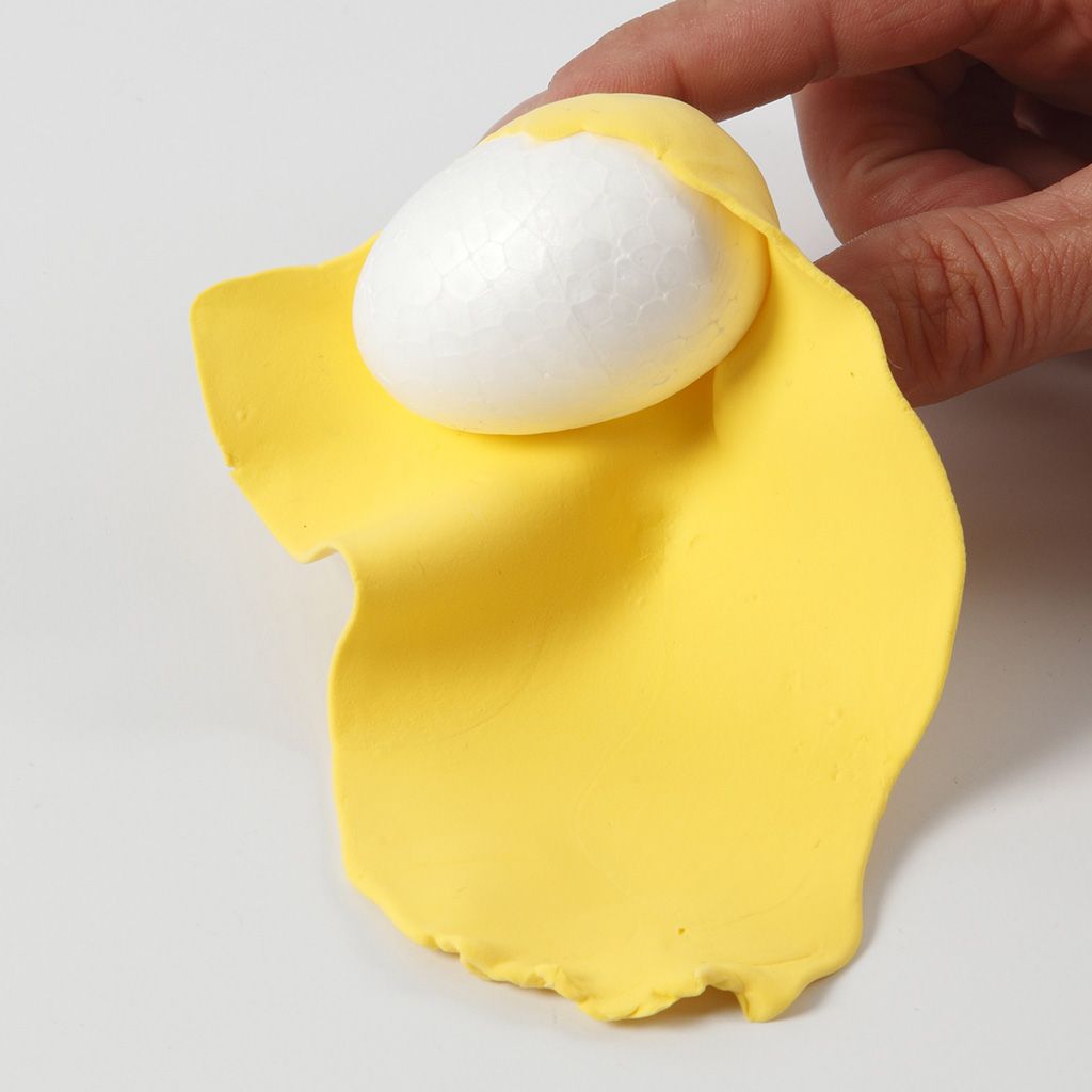 Silk Clay hecht aan styropor