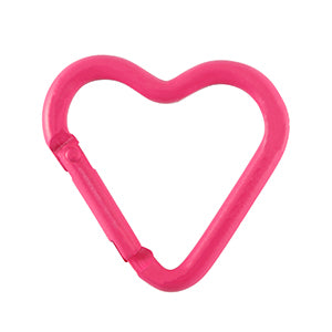 Sleutelhangers maken - Hart Neon Pink