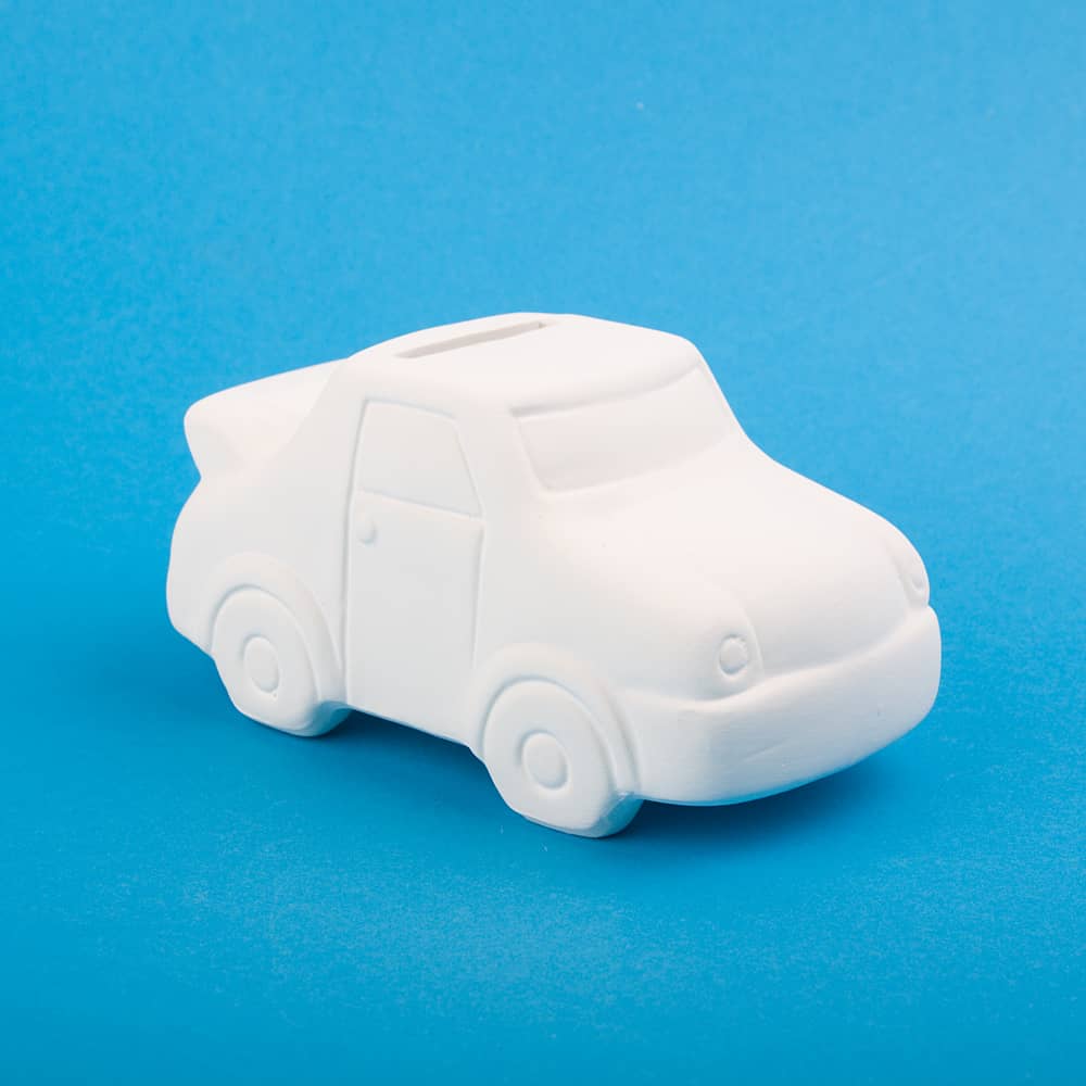 Knutsel spaarpot auto