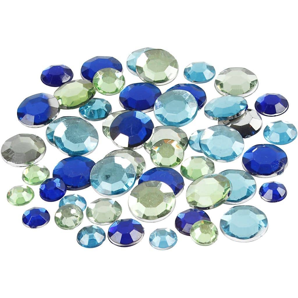 Facet Strass stenen blauw