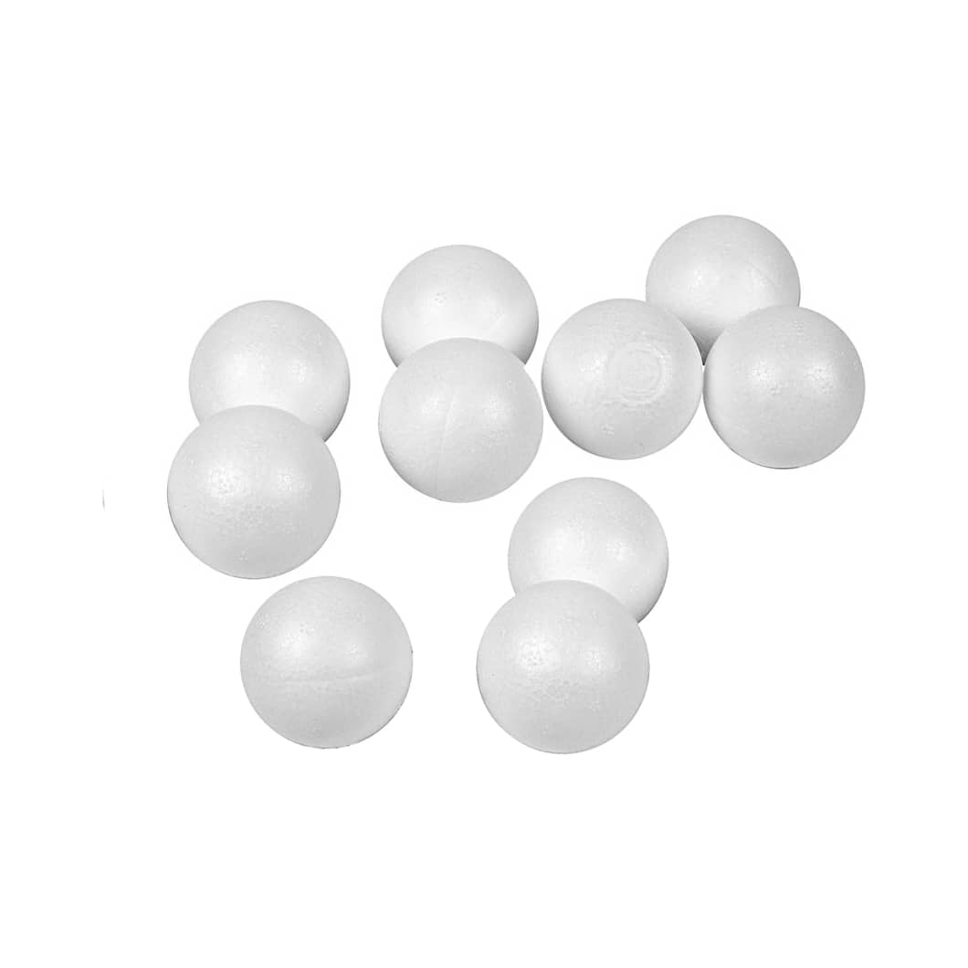 Styropor ballen 3 cm - 10 stuks