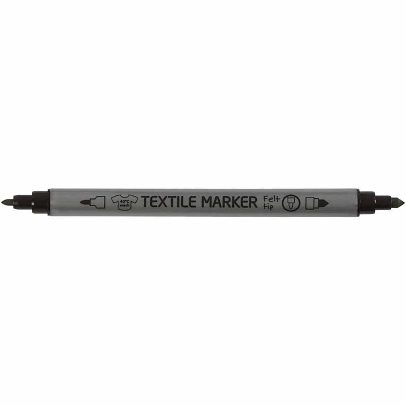 Textielstift in de kleur zwart