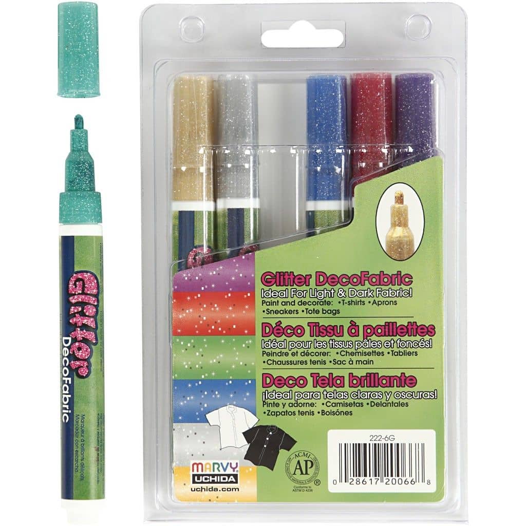 Glitter textielstiften