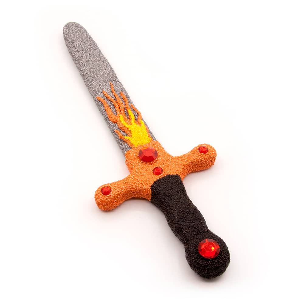 Houten Mini Zwaard versierd met Foam Clay
